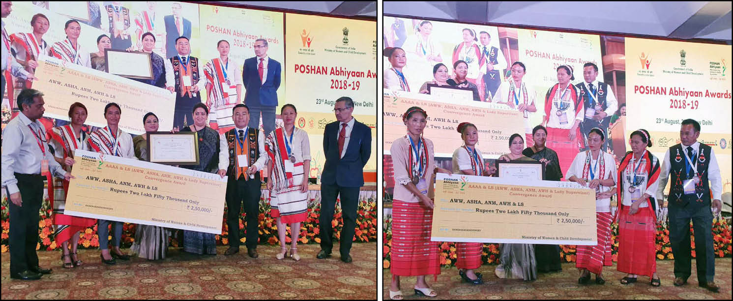 Tamlu, Chozuba teams win Nagaland’s Poshan Abhiyaan’s Convergence Award 